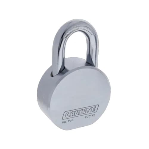 Round Padlock - Satin Steel