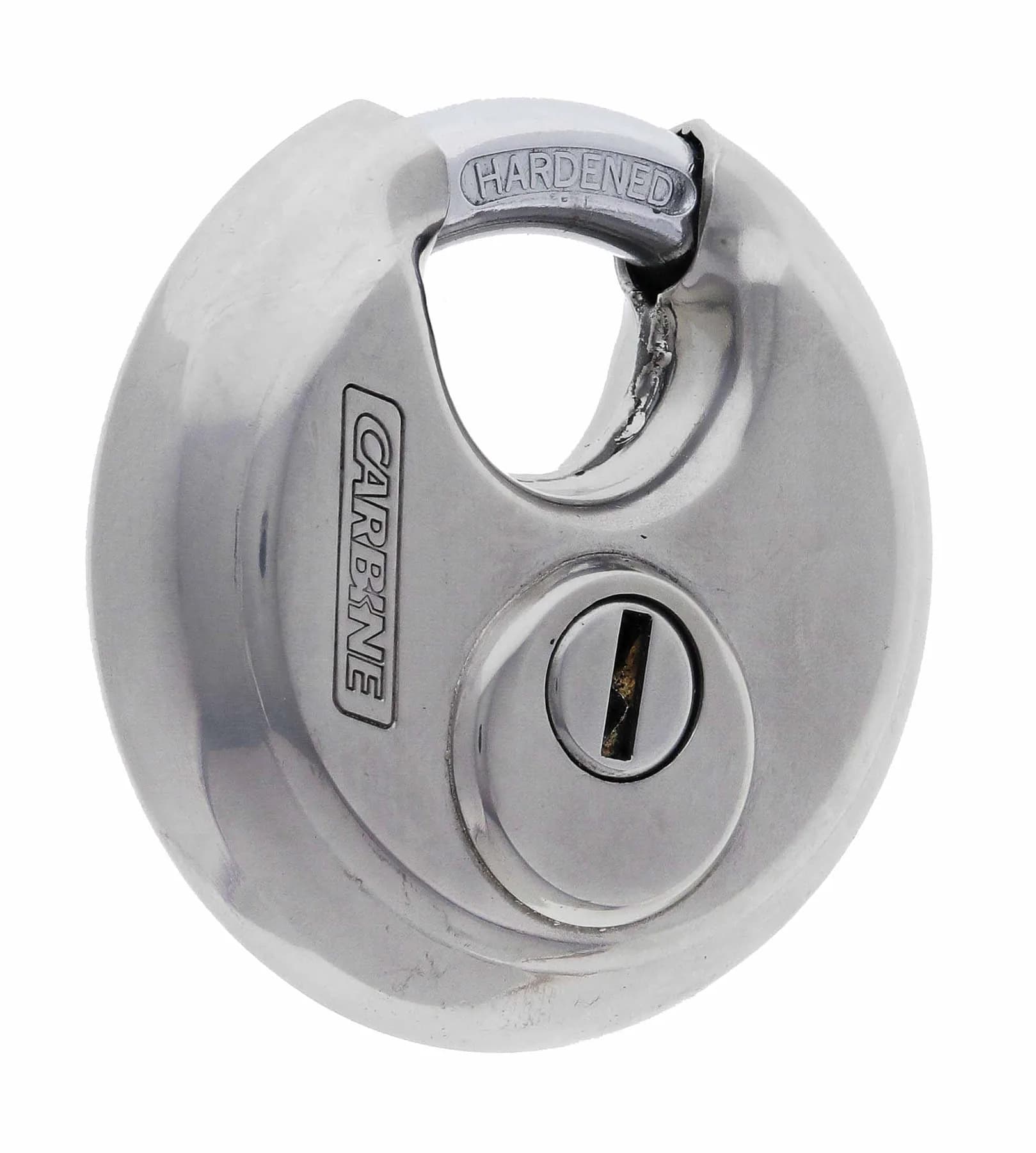 Disc Padlock - Satin Steel