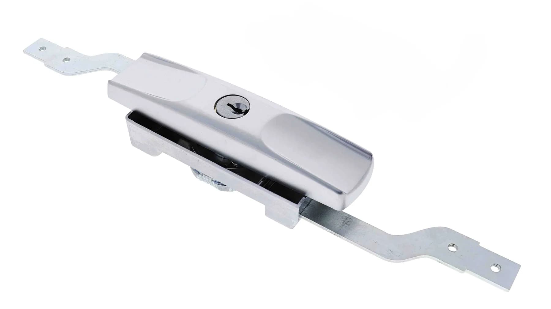Roller Door Lock 03 - Satin Steel